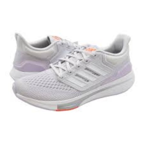NEW ADIDAS EQ21 WOMEN'S RUNNING SHOES DASH GRAY PURPLE 5.5 - Picture 1 of 7